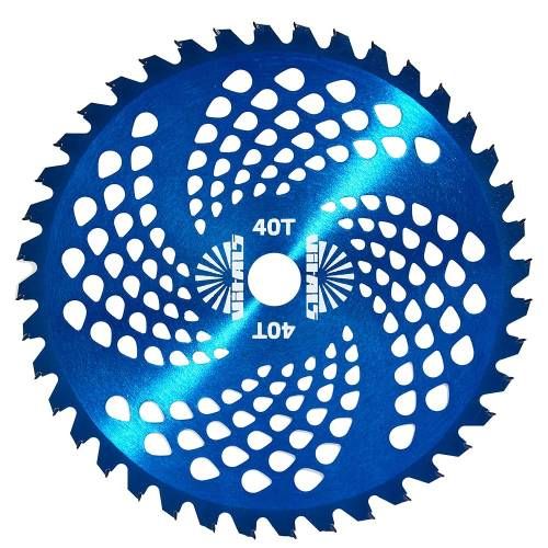 Чим 40 зубів. (нерж. сталь) для мотокоси (блакитний) з гальванізованим покриттям Vitals