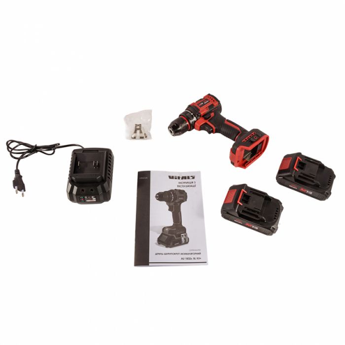 Дриль-шуруповерт акумуляторний Vitals Master AU 1832c BL Kit+
