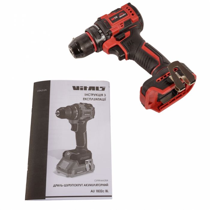 Дриль-шуруповерт акумуляторний Vitals Master AU 1832c BL