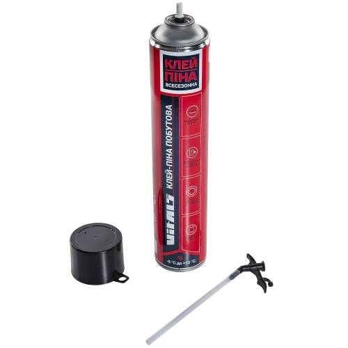 Клей-піна побутова з трубочкою 750 мл Vitals Fix