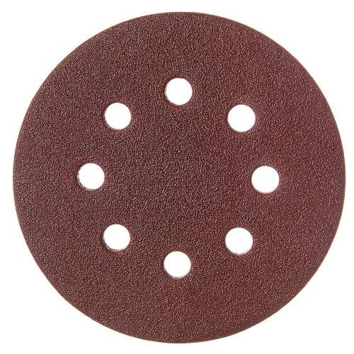 Круг шліфувальний самозачіпний Vitals 125 мм 8 отв з. 100, 5 шт.