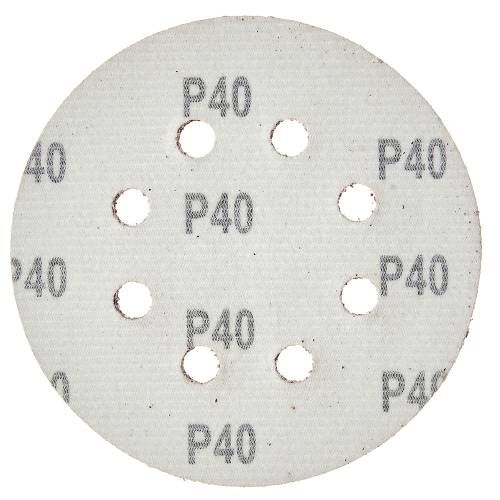 Круг шліфувальний самозачіпний Vitals 125 мм 8 отв з. 40, 5 шт.