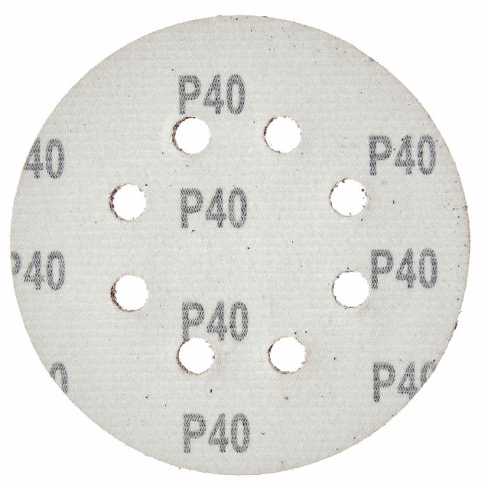 Круг шліфувальний самозачіпний Vitals 125 мм 8 отв з. 40, 5 шт.