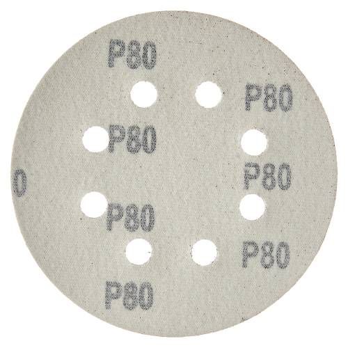 Круг шліфувальний самозачіпний Vitals 125 мм 8 отв з. 80, 5 шт.