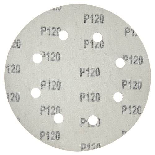 Круг шліфувальний самозачіпний Vitals 180 мм 8 отв з. 120, 5 шт.