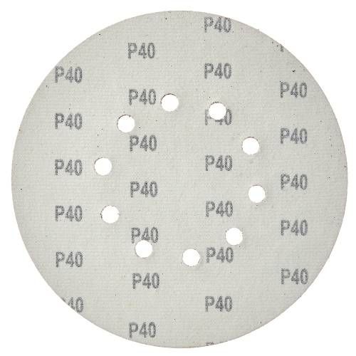 Круг шліфувальний самозачіпний Vitals 225 мм 10 отв з. 40, 5 шт.