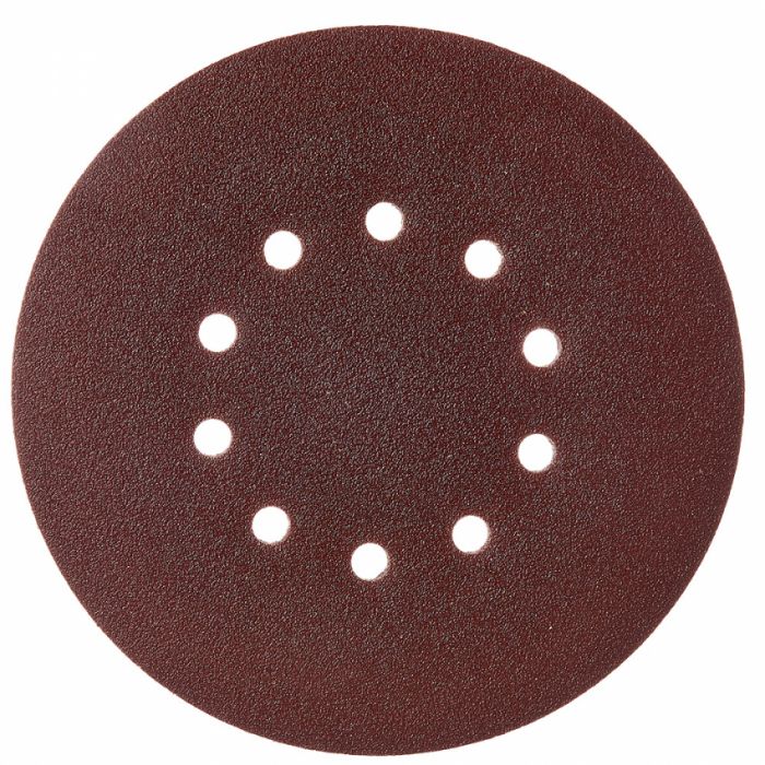 Круг шліфувальний самозачіпний Vitals 225 мм 10 отв з. 60, 5 шт.