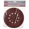 Круг шліфувальний самозачіпний Vitals 225 мм 10 отв з. 80, 5 шт.