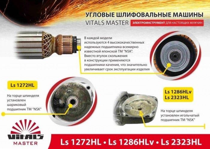 УШМ Vitals Master Ls1286HLv