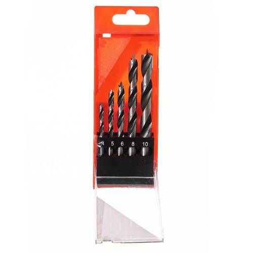 Набір свердел по дереву 5 шт. 4–10 мм Vitals
