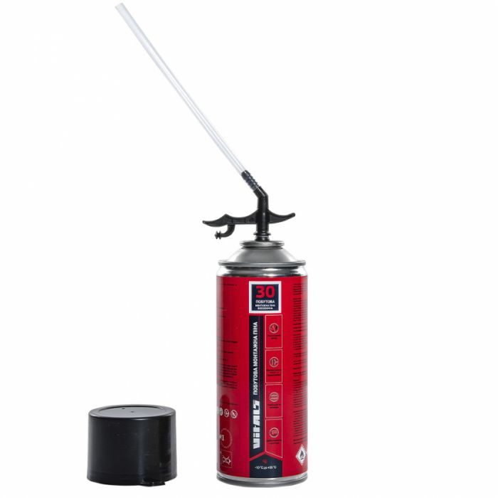 Піна монтажна побутова із трубочкою всесезонна 300 мл Vitals Fix