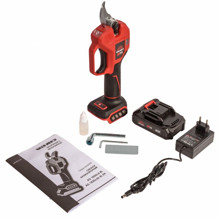 Секатор акумуляторний Vitals Master AG 1830cdk BL Kit